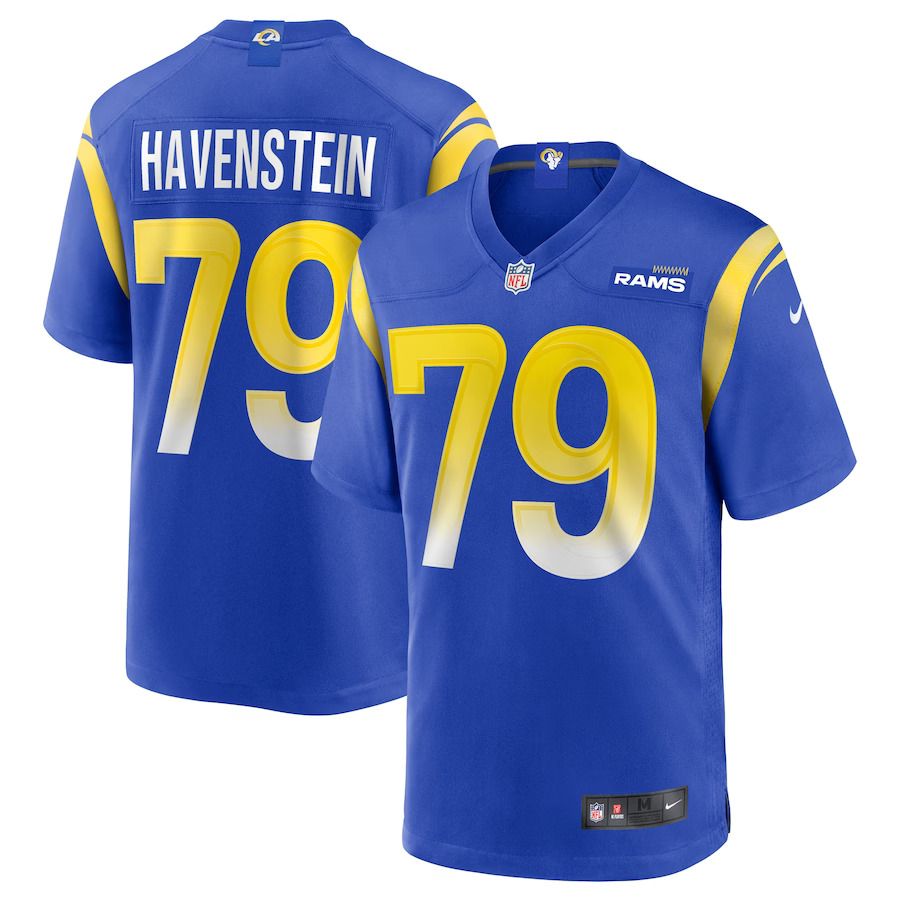 Men Los Angeles Rams #79 Rob Havenstein Nike Royal Game NFL Jersey